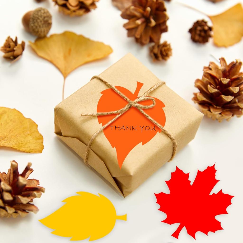 90 Pieces Fall Leaves Cutouts Thanksgiving Bulletin Board Decorations Paper Cut Outs Assorted Colors Fall Leaves Die Cuts for Classrom Autumn