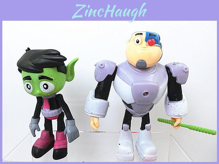 Titans Go Teen To The Movies Robin Cyborg Beast Boy Raven Action Figure Toy 7pcs