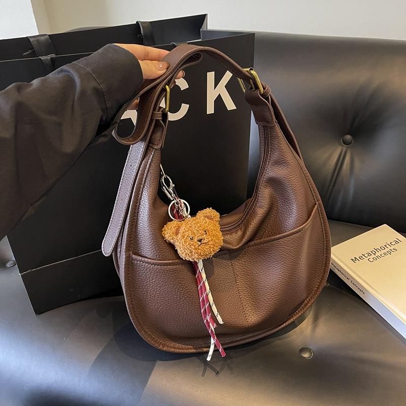 Autumn 2025 New Fashion Mori Dumpling Bag Simple Versatile Casual Crossbody Shoulder Bag