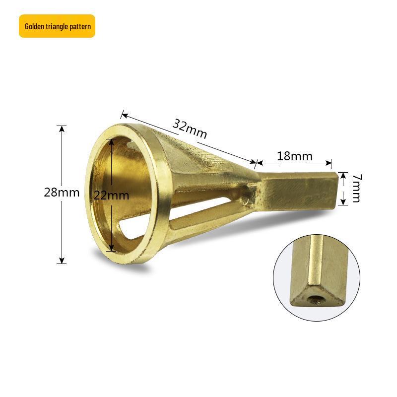 Deburring Chamfer Tool for Angle Grinders - Trims & Removes Burrs, Fits Collet Drills, New Design