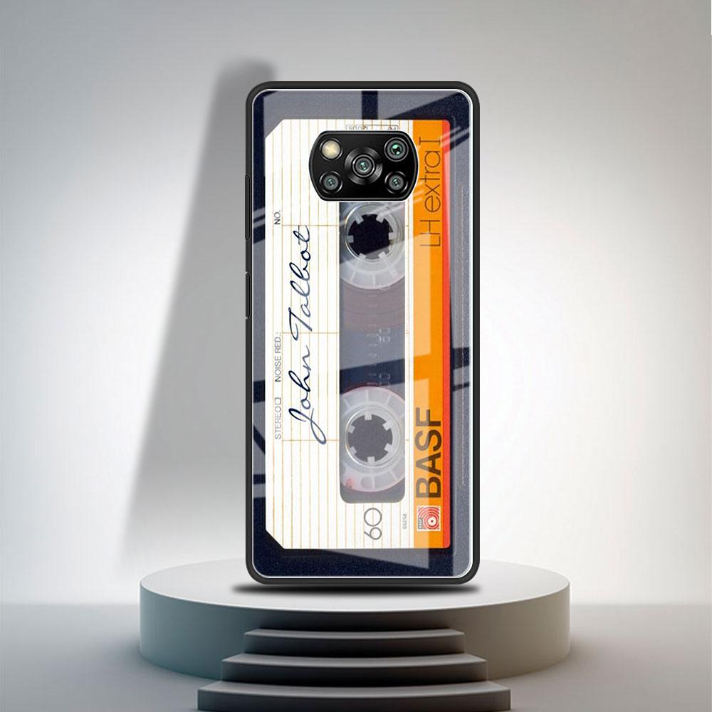 Glashülle für Xiaomi Poco X3 NFC 11 Lite 11T F3 M3 für Redmi Hinweis 11 10 9 8 Pro 10S 9S 9A Telefonabdeckung Vintage Kamerakassette