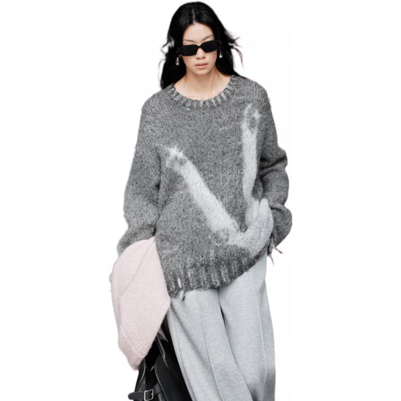 

MO&Co. Женский пуловер с рукавами реглан из альпаки XS