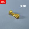 MOC Bricks Pearl Golden Chain Pendant Tassels 25375 4cm Figure Wear Accessory Assembled Building Blocks Toys kids gift