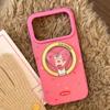 Adorable Kitten Heart-Shaped Stand Phone Case for iPhone 16, iPhone 17, iPhone 17 Pro Max