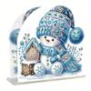 Christmas Acrylic Napkin Holder Diamond Painting Kit DIY 5D Diamond Art Painting Towel Holder Kit Christmas Decorations