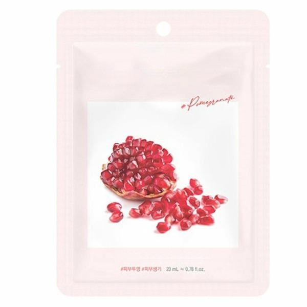 Colorless, transparent, and moisturizing essence pomegranate mask pack (10 sheets) (WA823E9) basic
