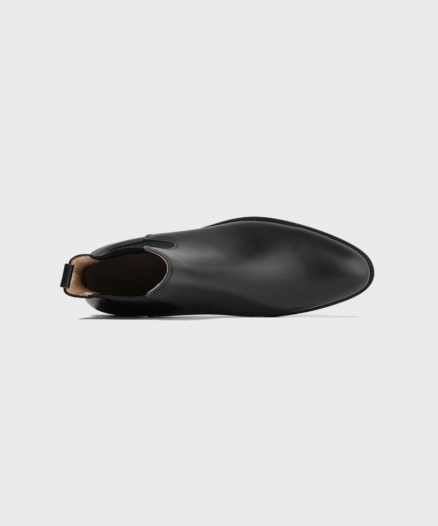 Firenze Atelier Slimline Black Outsole Minimal Chelsea Boots 3332 [Black Fg]