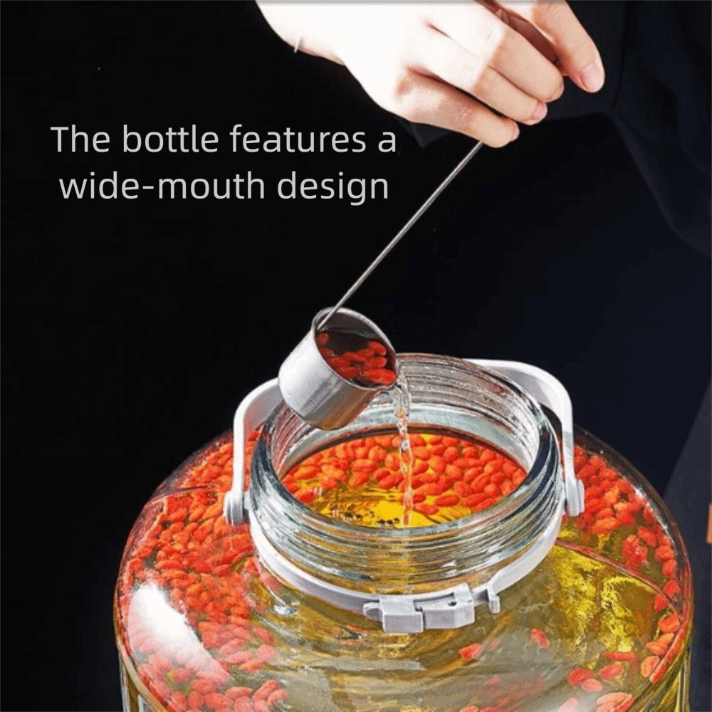 Home Use Glass Fermentation Jar Sealable Glass Bottle Container Sed Container  Home Kitchen