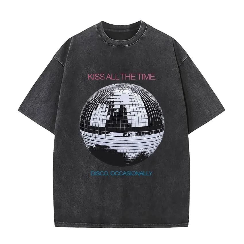 Hot Sale Harry Styles Graphic Print Tshirt Men Women Loose Casual Vintage Washed Cotton Summer New Tee Oversized Streetwear Top