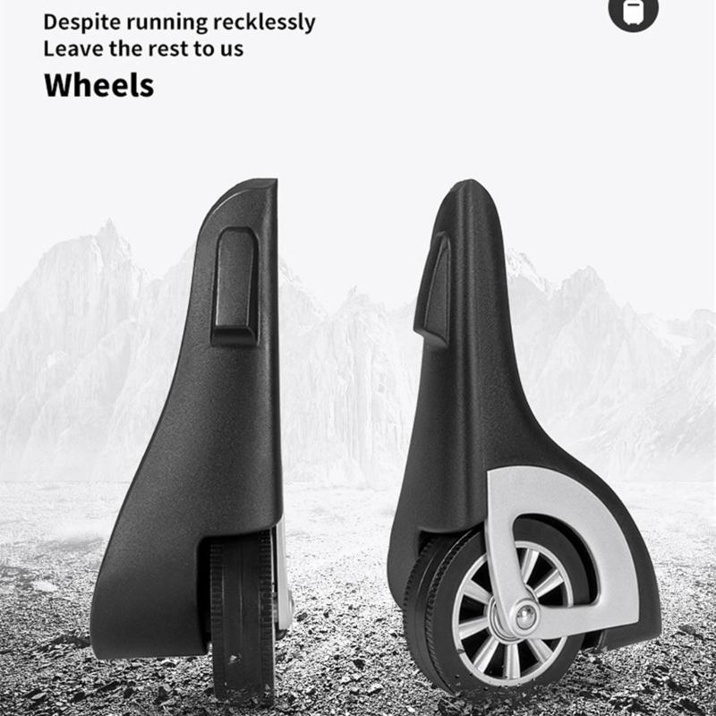 1 Pair Luggages Swivels Wheels Suitcase Wheels Replacement Trunk Wheels Travel Suitcase Caster Wheels for Luggages