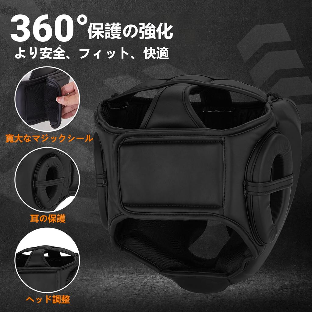 FIVING Headgear Adjustable Head Guard for Martial 3 Colors To Choose Adult Unisex Boxing, Kickboxing, Sparring, Arts, Karate, Taekwondo, MMA, From,