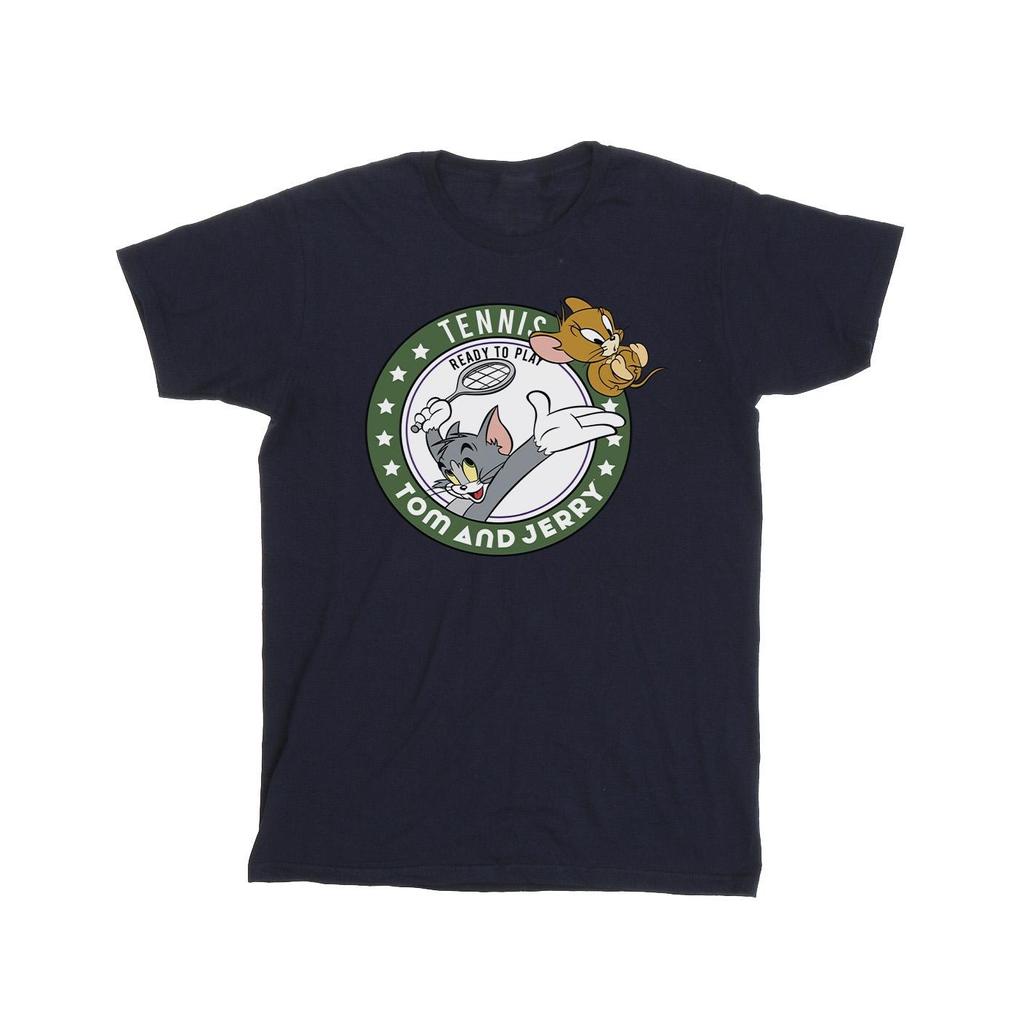 Tom and Jerry Jungen Tennis Ready To Play T-Shirt