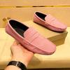 Maedef New  High Quality Suede Loafers Men Casual Anti-Slip Men Outdoor Flats Shoe Comfortable Fashion Breathable Mens Shoes