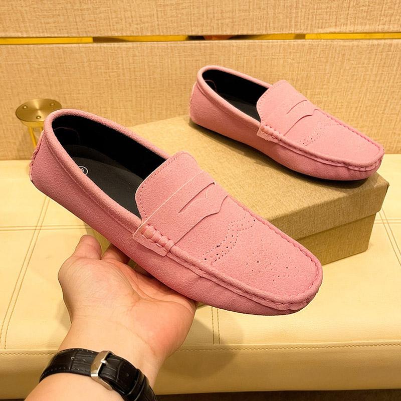 Maedef New High Quality Suede Loafers Men Casual Anti-Slip Men Outdoor Flats Shoe Comfortable Fashion Breathable Mens Shoes