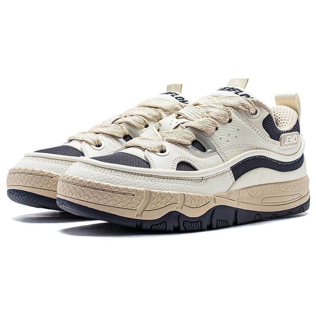 Li Ning CF Su Series Honor 3.5 Comfortable Breathable Shock Absorbing Durable Low Top Casual Shoes Men Casual Shoes Off-White AGCT331-1