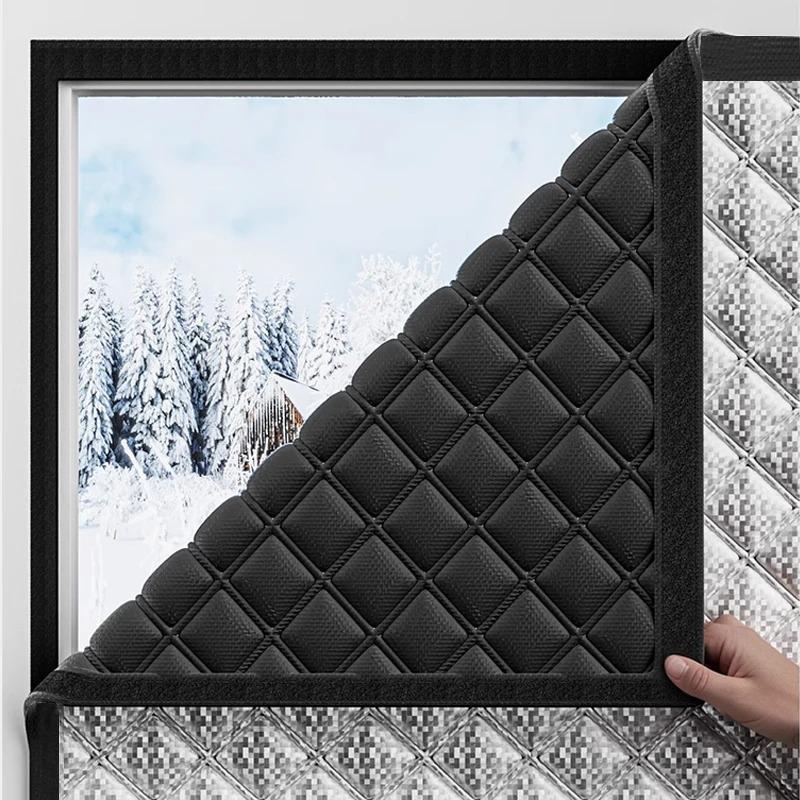 Waterproof and Windproof Cotton Curtains Window Sunshade Curtains Winter Sealing Cold and Frost Resistant Film