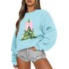 Women  Tops Women's Long Sleeve Sweatshirt Casual Crewneck Loose Fit Pollover Fleece Tops