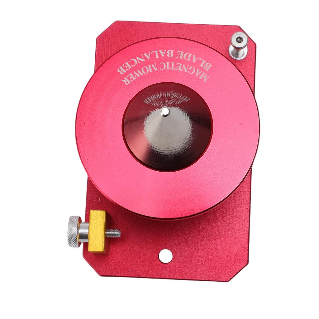 Magnetic Wall Mount Blade Balancer Aluminium Alloy 339075B Heavy Precision Blade Balancers for Mowers Red