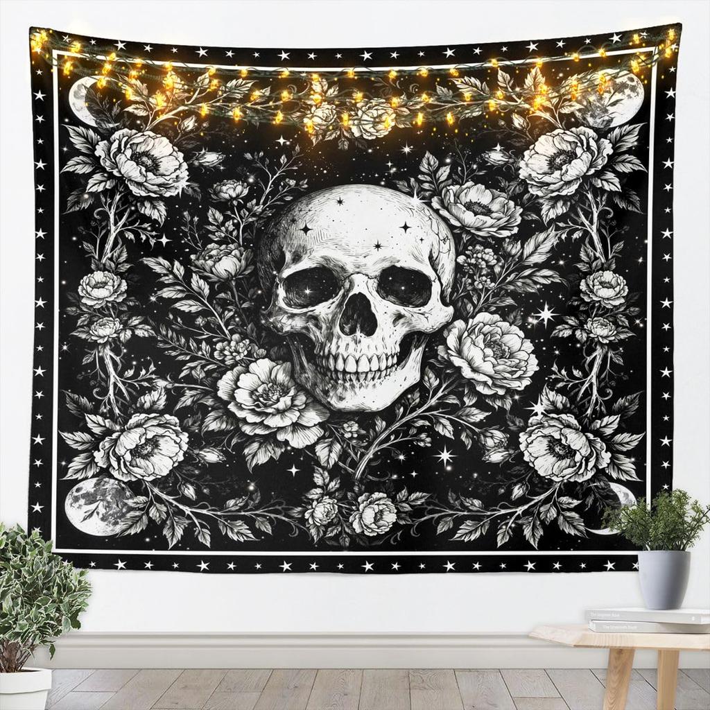 Bohemian Tapestry for Bedroom | Sun and Moon Wall Tapestry Aesthetic Antique Decor Cosmic Galaxy Tapestries, Universe Stars