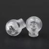 10pcs Cord Lock Round Ball Toggle Stopper Plastic Toggle Clip Widely For Bag Backpack/Clothing Clear White