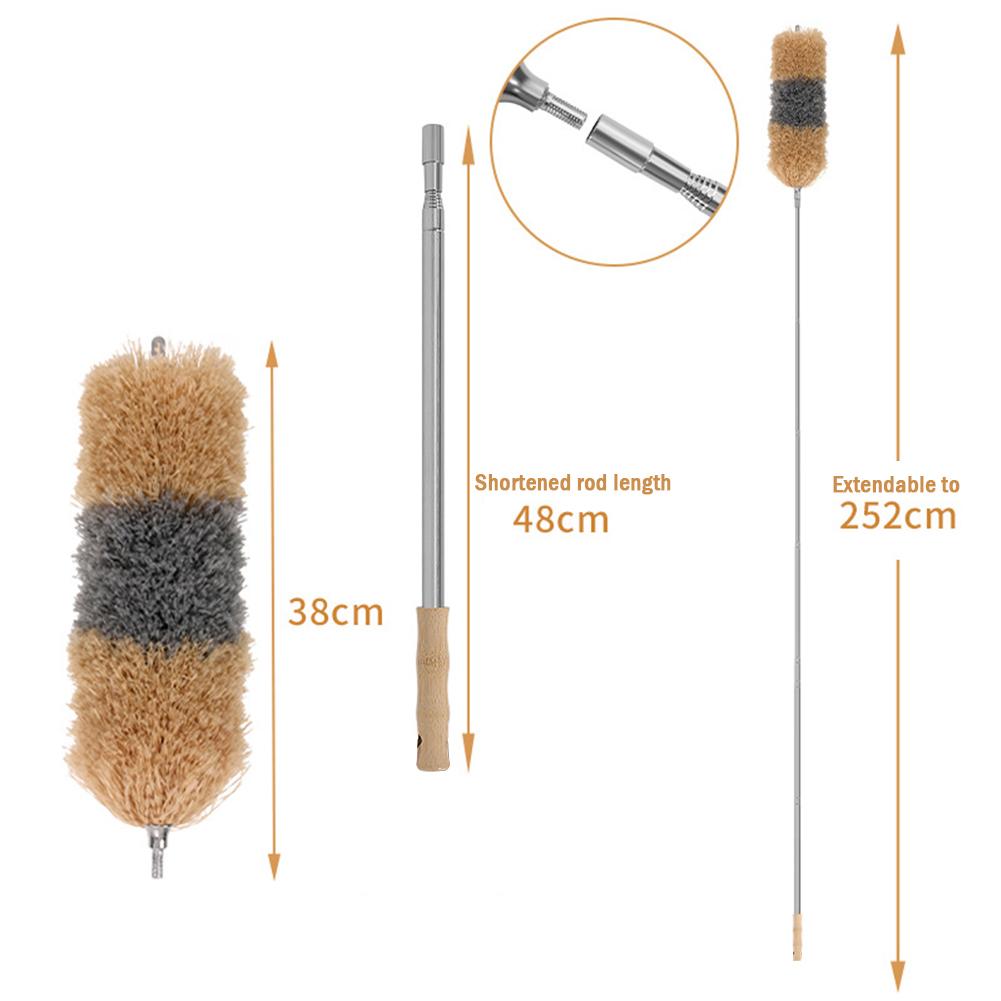 Microfiber Duster Extendable Duster Cleaner Brush Telescopic Catcher Mites Gap Dust Removal Dusters Home Cleaning Tools