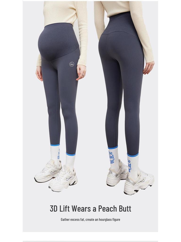 Popular Maternity Yoga Leggings: Thick, Velvet, Abdominal Support for Spring/Autumn