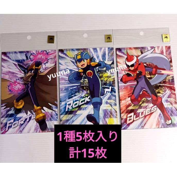 Used Rockman EXE Pop-up Forte Rockman Blues Postcard