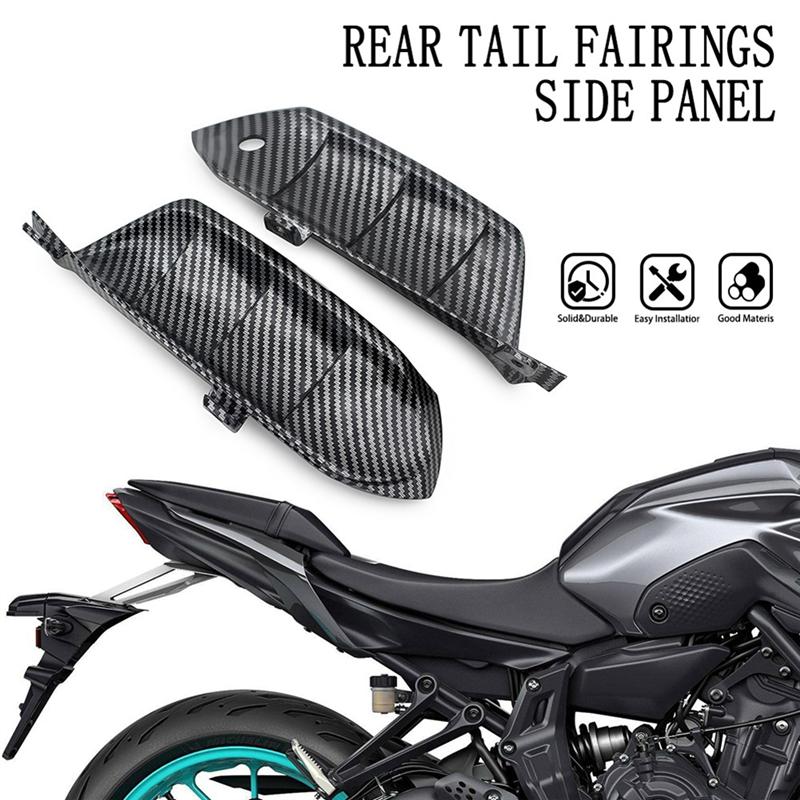 Motorcycle Rear Tail Fairings Seat Side Panel Cover For MT-07 FZ-07 2014-2017