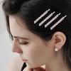 Eleganter Braut Kristall Strass Haarclip - Modisches Europäisches & Amerikanisches Ein-Wort-Design