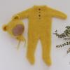 Baby Soft Knit Bear Onesie & Hat Set