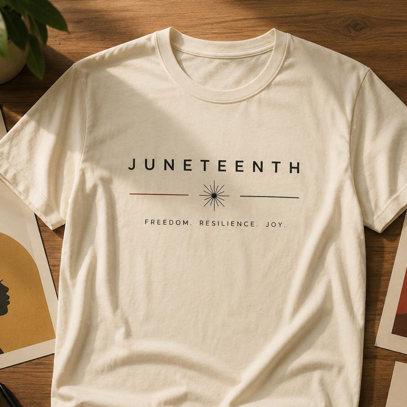 Minimal Juneteenth Freedom Shirt | Modern 1865 Celebration Tee 4XL