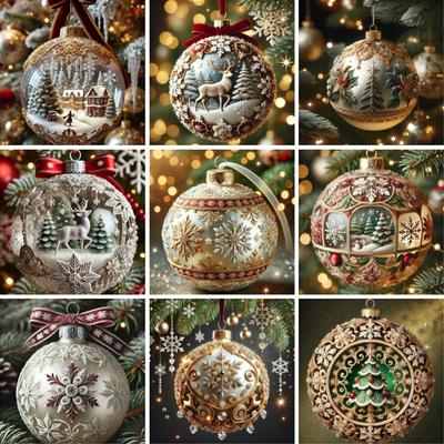 Fairy Tale Planet Christmas Character Pendant Acrylic Hanging Decoration  Holiday Party