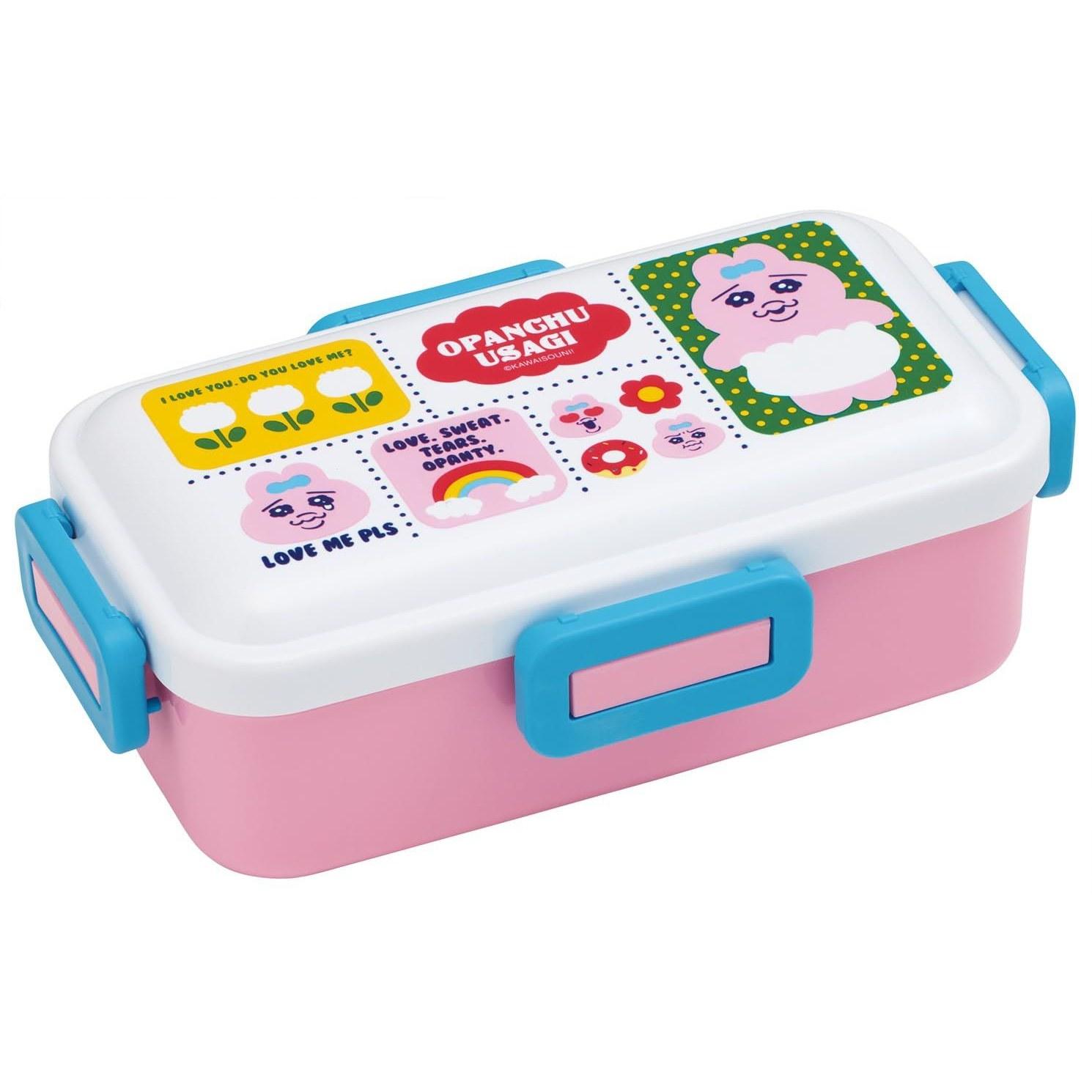Skater Bento Box Fluffy Serving Lunch 1 Layer 530ml Dishwasher Safe Microwave Made Japan Opanchu Usagi PFLB6-A