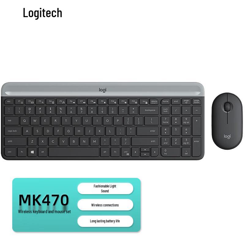 Logitech MK470 Slim Wireless Keyboard and Mouse Combo