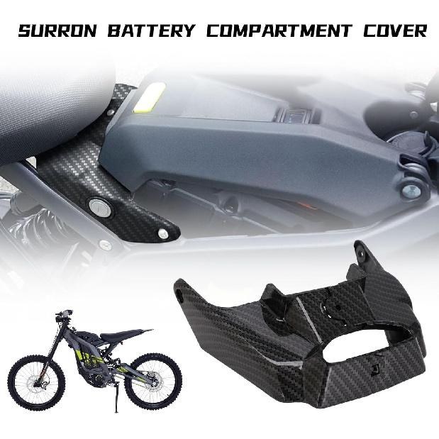 

CHANGCHENG Surron Battery Lock Cover Sur Ron Battery Compartment Protect Carbon Fiber Pattern for SurRon Light Bee X/S Electric Dirt Bike