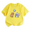 Kids Boys Girls 100% Cotton Crew Neck Short Sleeve T-Shirt C