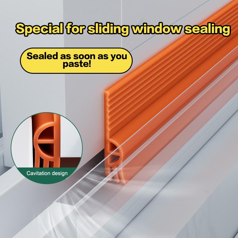Tpe Sliding Window Seal Strip Self Adhesive Triple Sound Insulation Windproof Anti-Cold Door Under Flexible Weatherstrip Tape