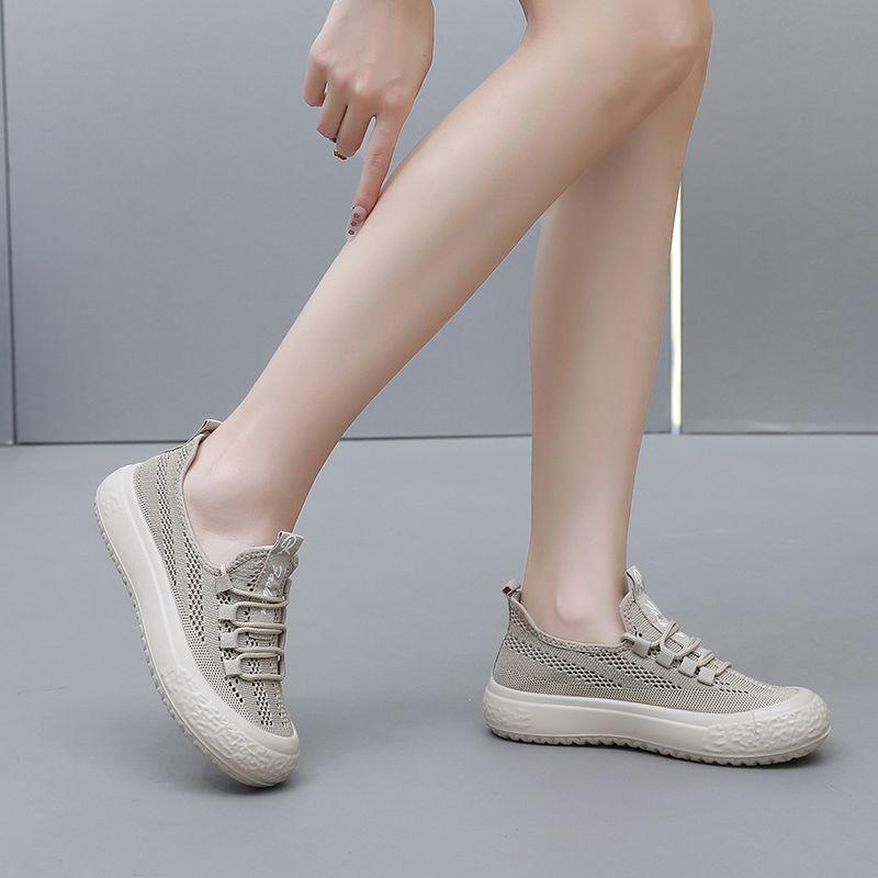 Comfortable Light High on Platform Ladies Footwear Summer Slip On Casual Sneakers Y2k Fashion 2025 Women's Mesh Breathable Shoes