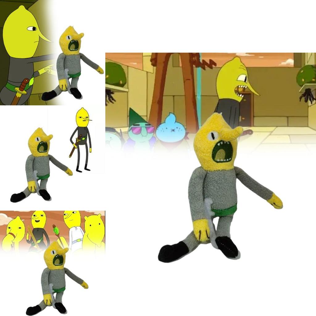 Adventure Time Earl Of Lemon Grab Plush Keychain With Short Plush Material For Collectors