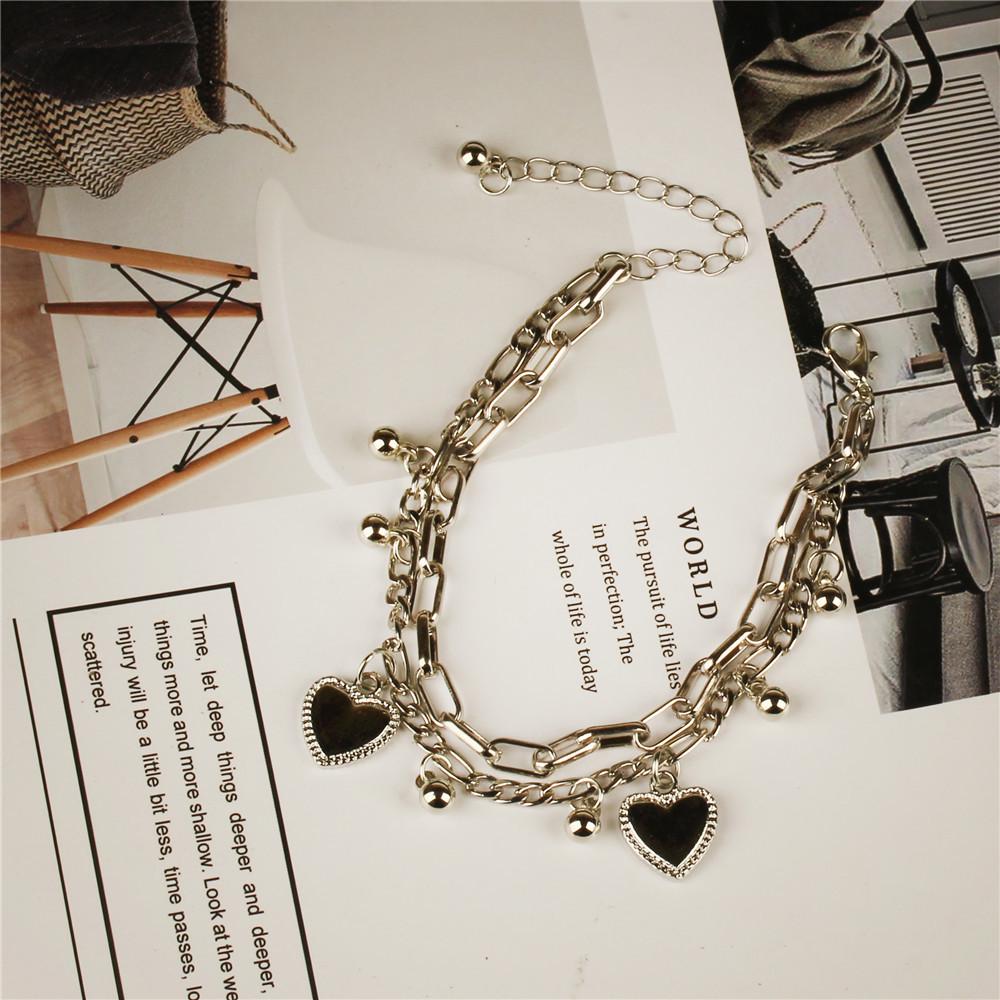 Harajuku & Hip-Hop Style Double-Layer Love Bracelet for Women