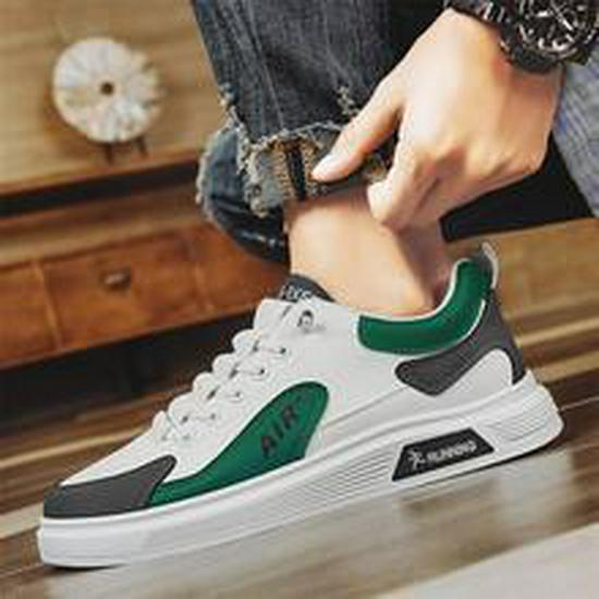 Men s Korean Style Low-Top Slip-On Casual Outdoor Shoes 42 зелёный