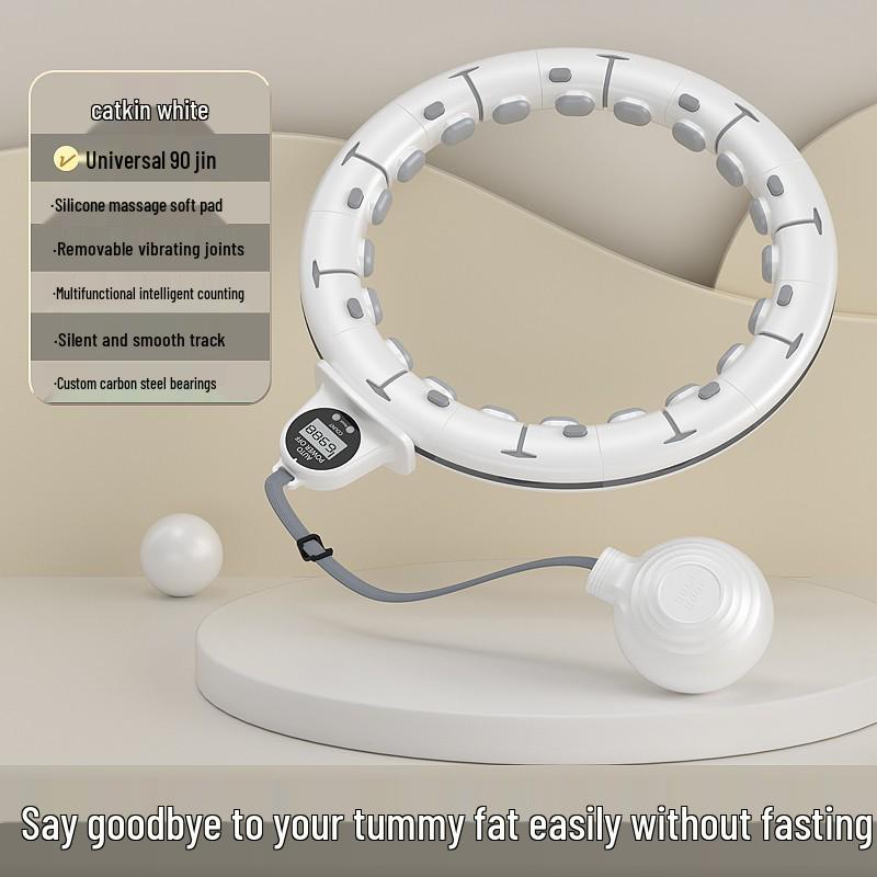 Weighted Hula Hoop for Slim Waist & Fat Burning - Adult Fitness Equipment