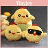 Adorable Yellow Chick Plush Keychain Cute Soft Stuffed Animal Bag Charm