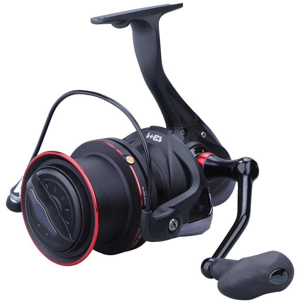 8000-10000 Series Spinning Fishing Reel Ultra Smooth Aluminum Body Max Drag 10KG for Feeder Carp Fishing Reel Pesca