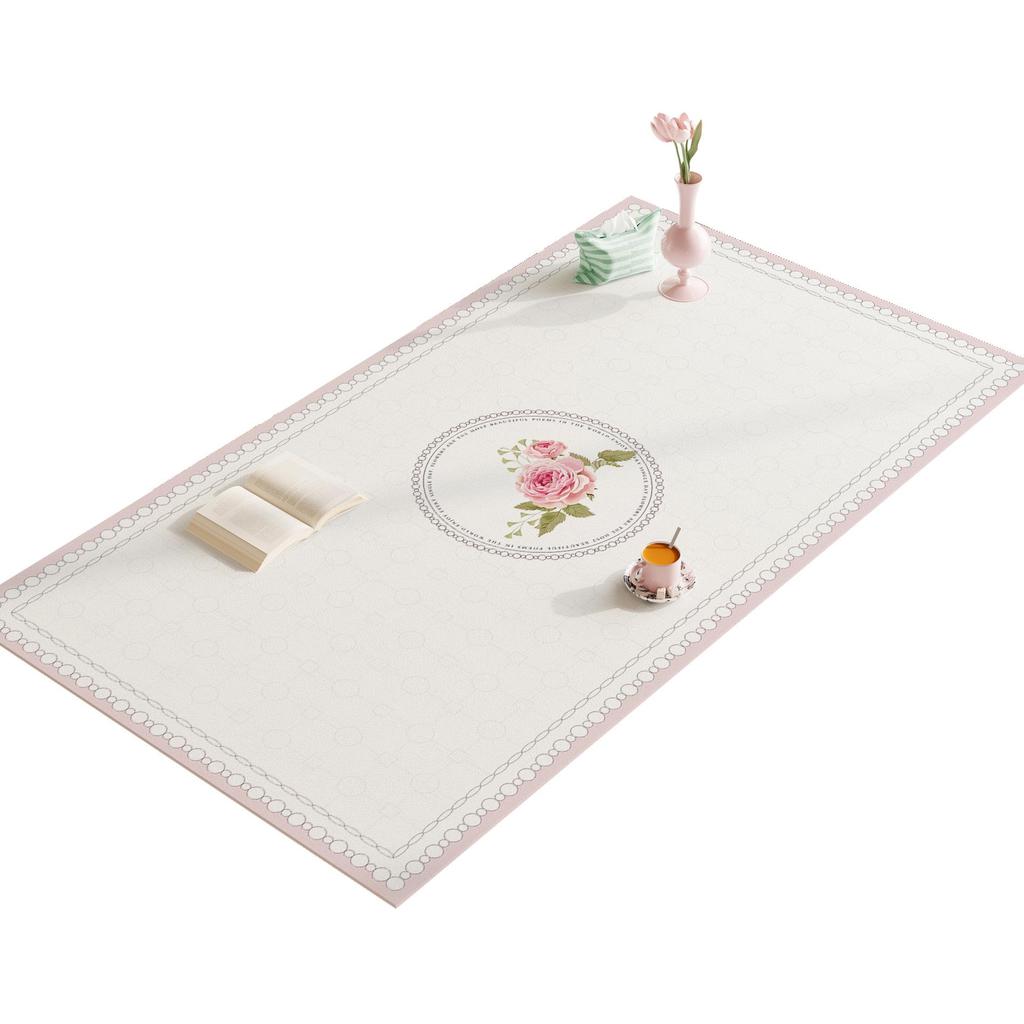 Luxury Leather Waterproof Heat-Resistant Dining Table Mat: Elegant Oil-Proof Desktop Pad for Coffee Tables and Living Rooms