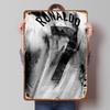 Poster Metallico Cristiano Ronaldo Arte da Parete Personalizzata Segni in Latta Retro Vintage per Man Cave Ufficio Decorazioni Garage