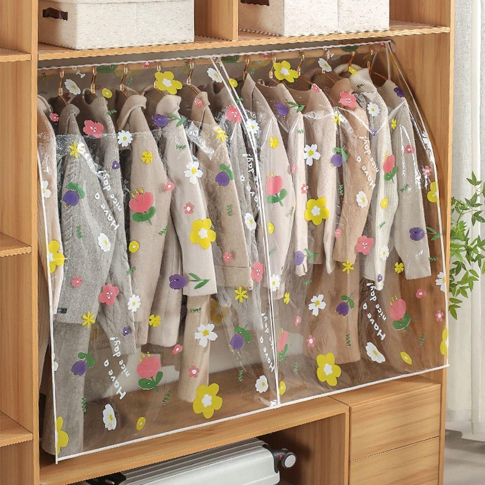 Waterproof Clothes Dust Cover Dustproof Clothing Hanging Organizer Covers for Coat Suit Dress