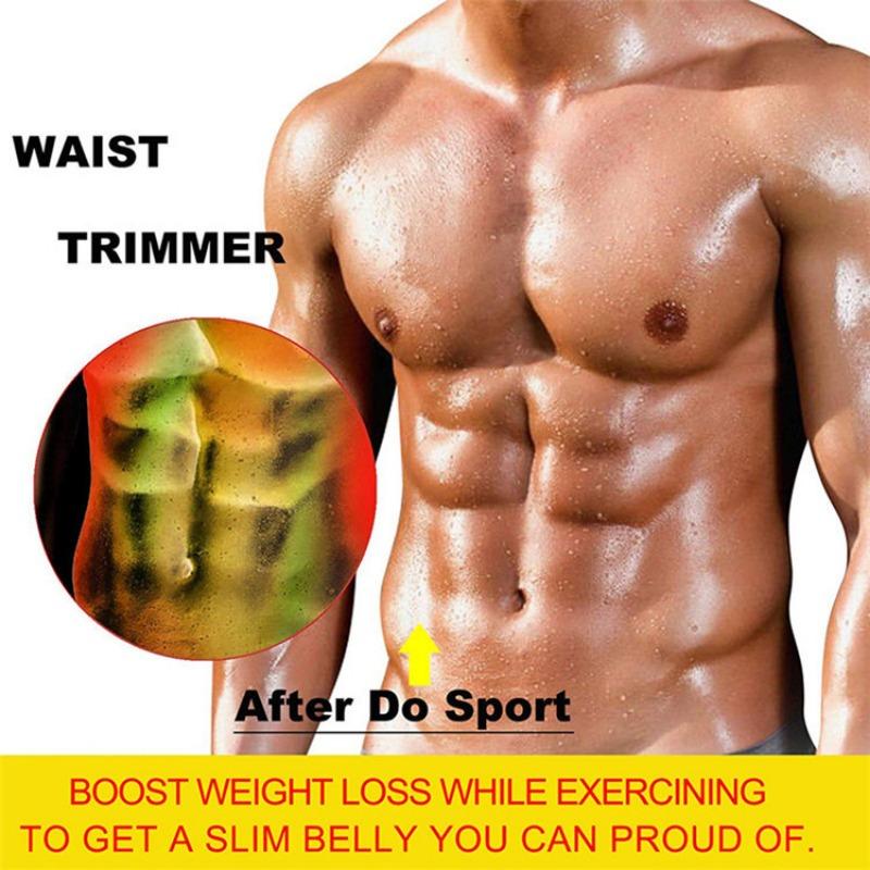 Mens Plus Size Waist Trainer Sweat Vest Neoprene Slimming Body Shaper Fitness Workout