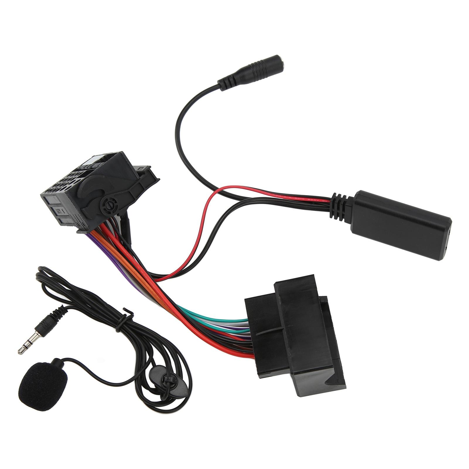 

40-контактный автомобильный стереоразъем RD4 Полная проводка Микрофон Bluetooth Кабель AUX IN Адаптер Замена для