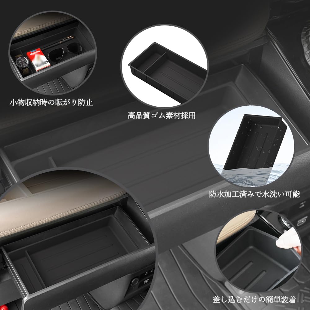 YOFER New Delica Mini Upper Glove Box Instrument Panel Passenger Side Slide Passenger Side Storage Box Protective Protective Interior Noise Stain